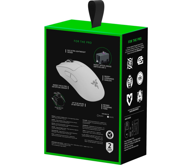 Razer DeathAdder V3 Pro White - 1066514 - zdjęcie 7